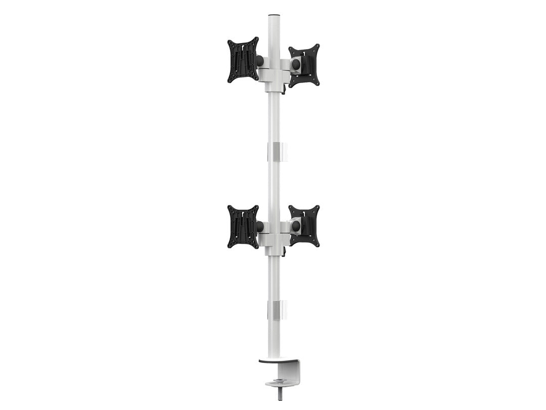 Multibrackets MB Monhalt Office 5594 – Monitorhalterung, Quad, bis 30", VESA 75 × 75 mm, 8 kg, drehbar, weiss