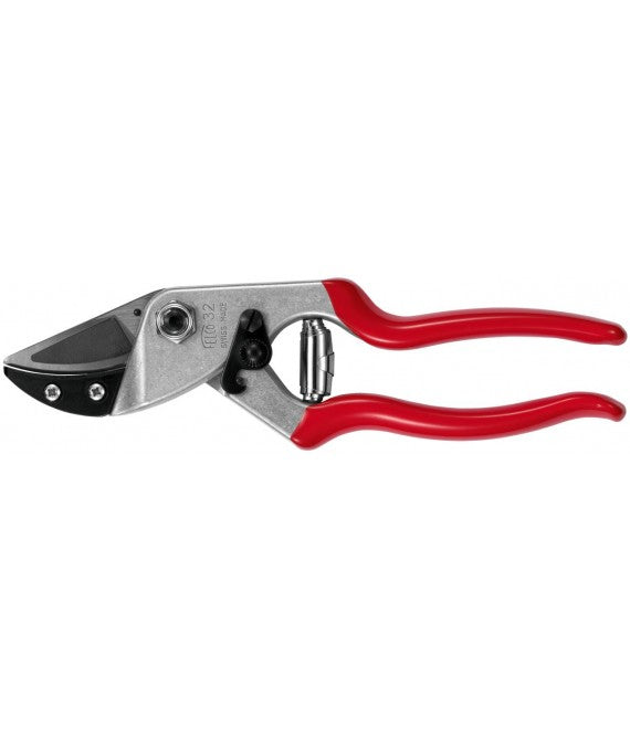 Felco 32 Amboss-Gartenschere, Länge 210 mm, Schnittbreite 25 mm, Aluminiumgriff