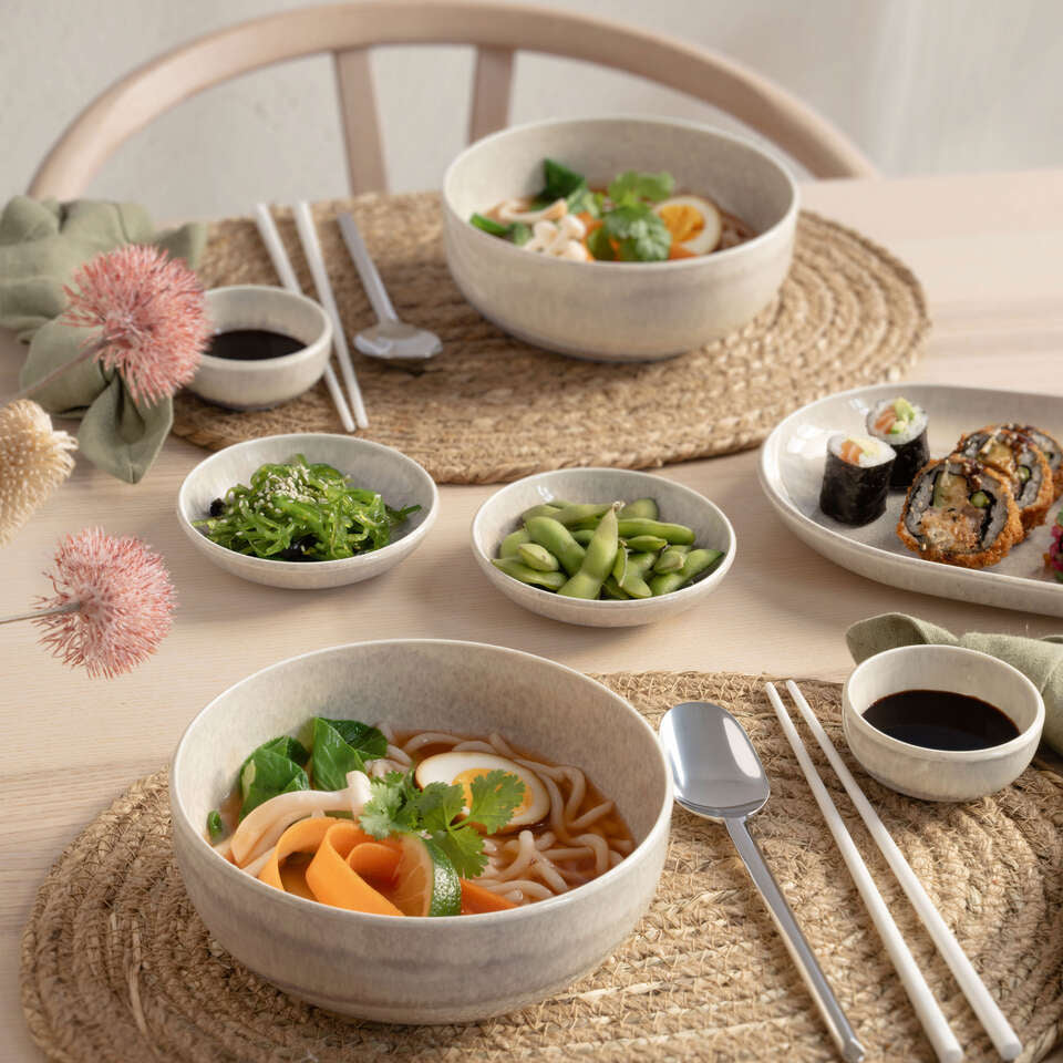 Villeroy & Boch Dipschale – 60 ml, Ø 8 cm, H 3,5 cm, Porzellan, Sand, spülmaschinenfest, mikrowellengeeignet