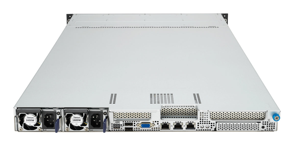 ASUS RS501A-E12-RS4/1G/1600W/OCP – Server Barebone – 1U, LGA6096 (1×CPU), 24 DIMM, 6 Einschübe, 1600 W