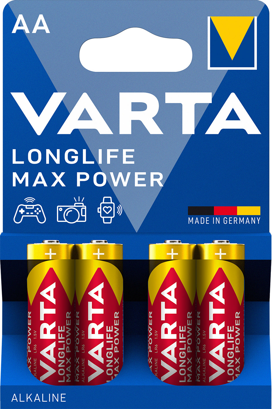 Varta AA Batterien, Alkaline, 1,5 V – 4 Stk.