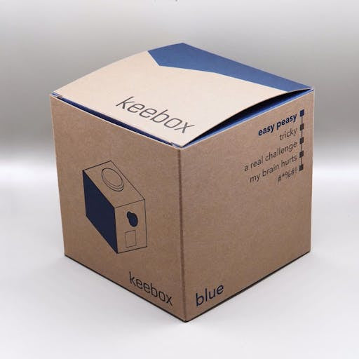 KEEBOX blue – Knobelbox, 1 Spieler, ab 14 Jahren, 10 Min., DE