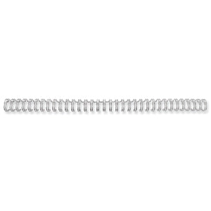 Fellowes Drahtbinderücken – für 34-Loch-Drahtbindegeräte (bis 35 Blatt) – Ø 6 mm, Silber – 100 Stk.