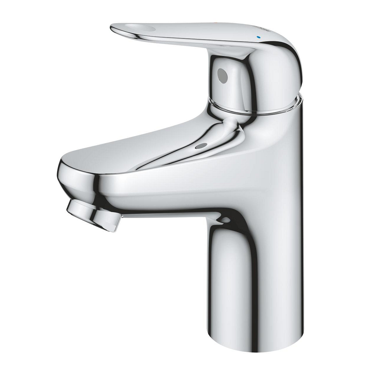 GROHE Swift Einhebelmischer S – Anschlussmass 1/2, 46 × 103 × 162 mm, Messing, Chrom, Einlochmontage
