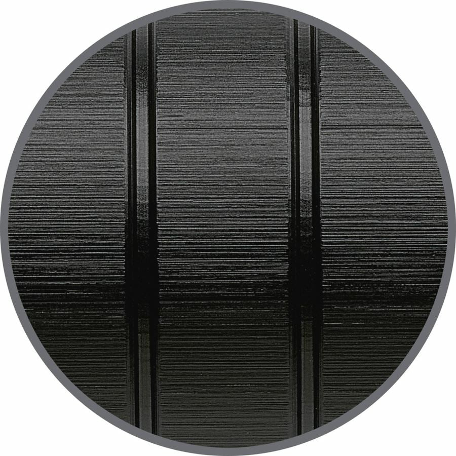 Faber-Castell Essentio B 148437 – Tintenroller, Schwarz, mit Kappe, Aluminium (Lack)
