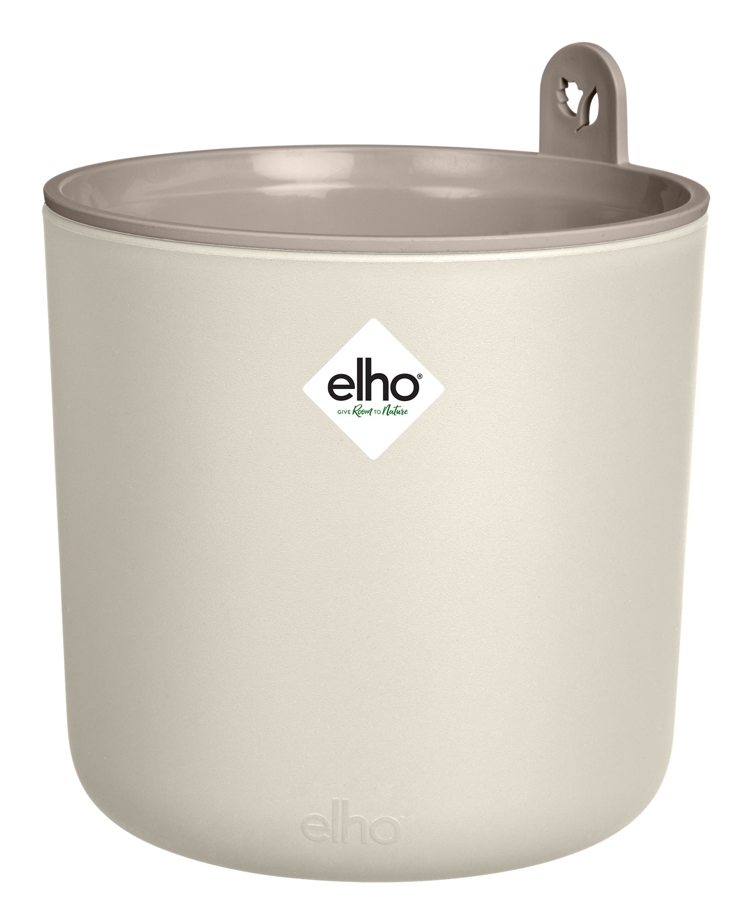 Elho Happy Herbs Pflanztopf – Ø 15 × 17 cm – Recycling-Kunststoff, Weiss