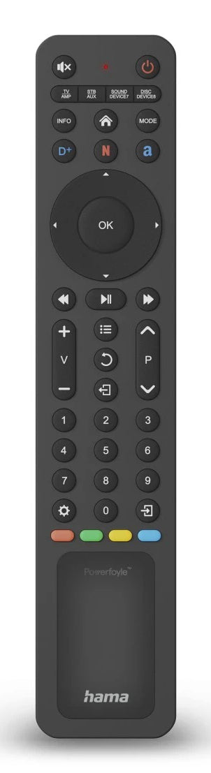 Hama TV-Fernbedienung – IR, USB-C, Schwarz