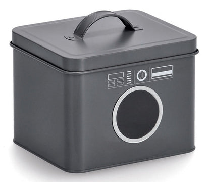 Zeller Present Aufbewahrungsbox 3,5 l – Metall – Anthrazit – 180 × 170 × 155 mm