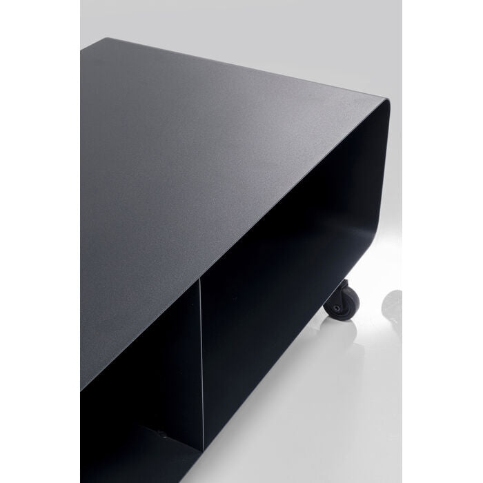 KARE Lounge M TV-Möbel für TVs bis 35" – 90 × 42 × 30 cm – Stahl – Grau