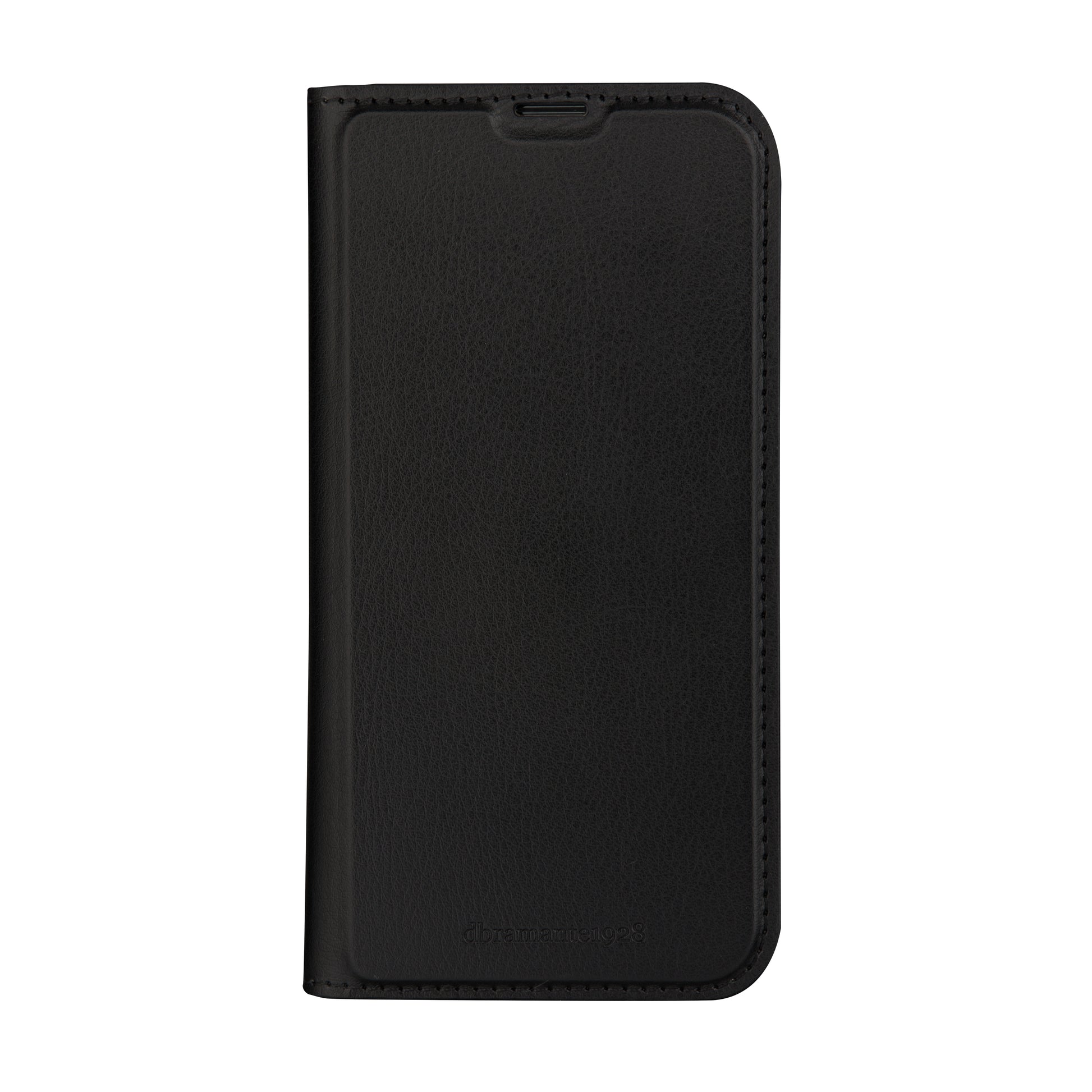 dbramante1928 Folio – für Apple iPhone 15 Pro, mit Ständer, 1 Kartenfach, PU, Schwarz, Magnetverschluss