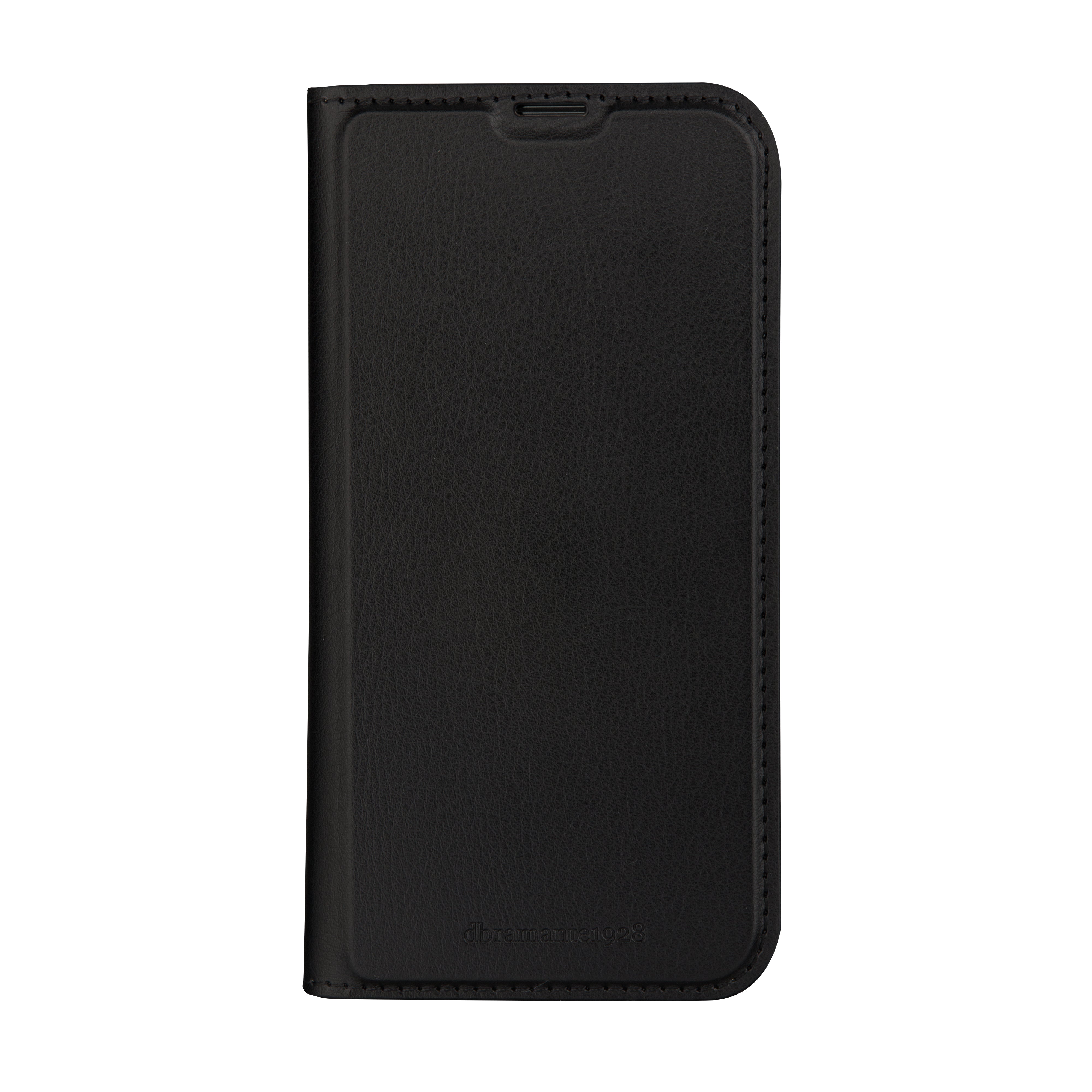 dbramante1928 Folio – für Apple iPhone 15 Pro, mit Ständer, 1 Kartenfach, PU, Schwarz, Magnetverschluss