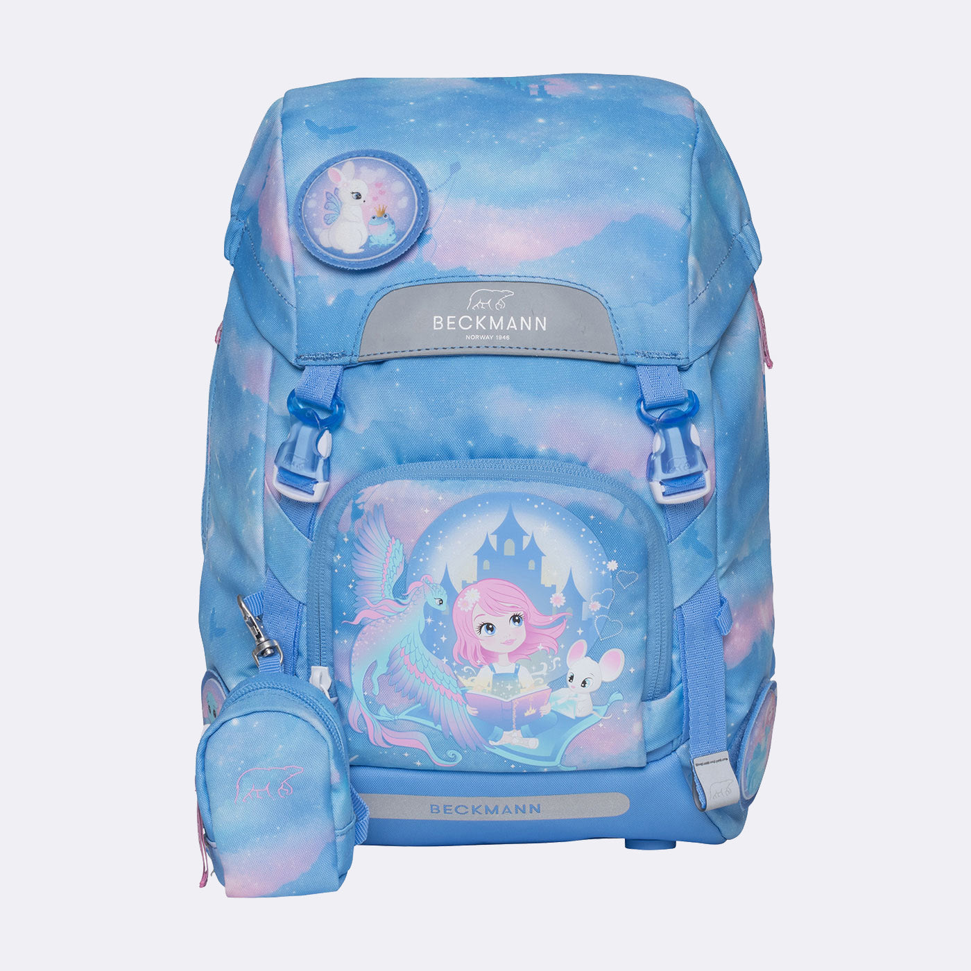 Beckmann Classic – Schulrucksack-Set 6-teilig, Fairytale, 22 l, 24×37×25 cm
