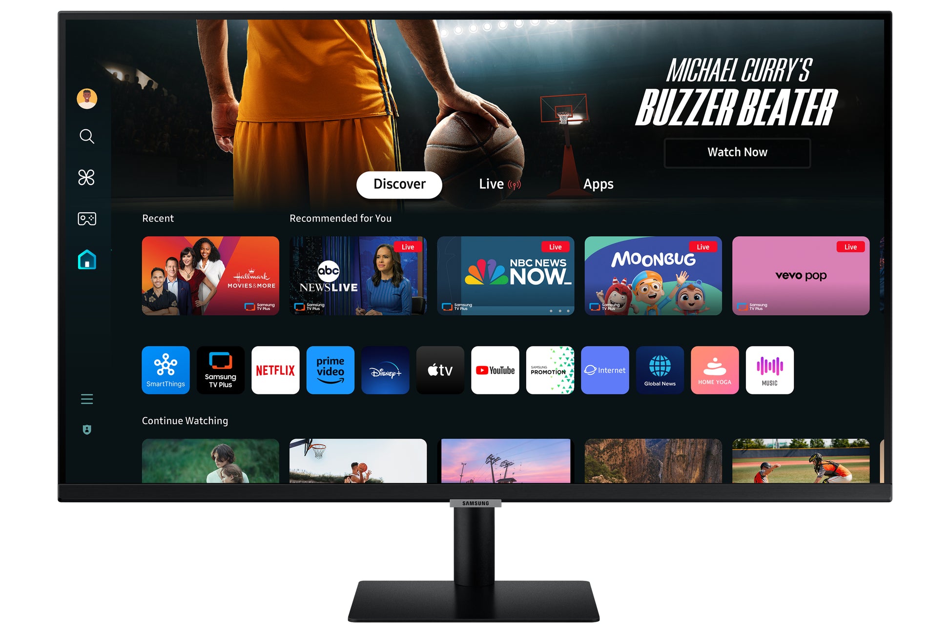Samsung M70D – 32", 3840 × 2160 (4K), VA, USB-C 65 W, HDR10
