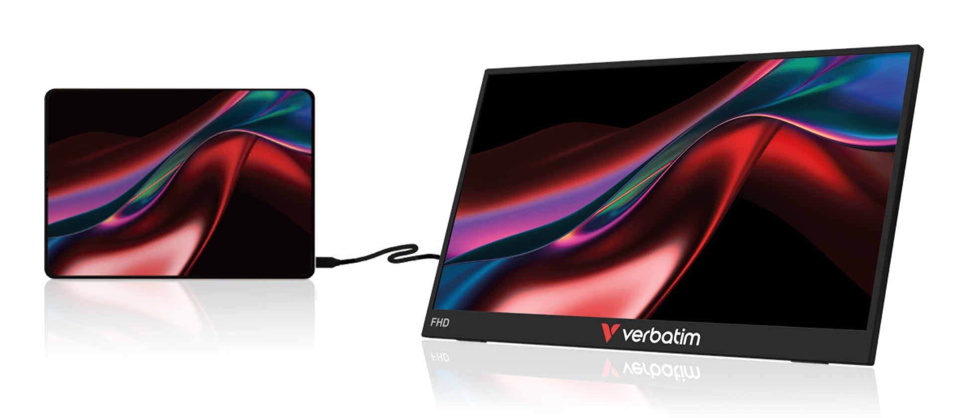 Verbatim Tragbarer TS Monitor 14 LIGHT – 14" Touch, 1920 × 1080 (Full HD), IPS