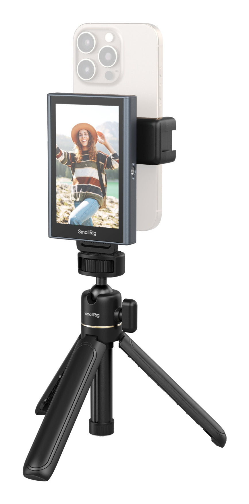 SmallRig 4851 – Wireless-Video-Monitor – Akku 1500 mAh, Aluminium/Kunststoff – Schwarz