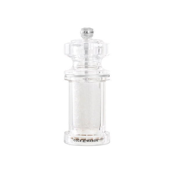 Cole & Mason Salz- und Pfeffermühlen-Set 2-teilig, Ø 5,8 × 14,4 cm, Acryl/Keramik, Transparent