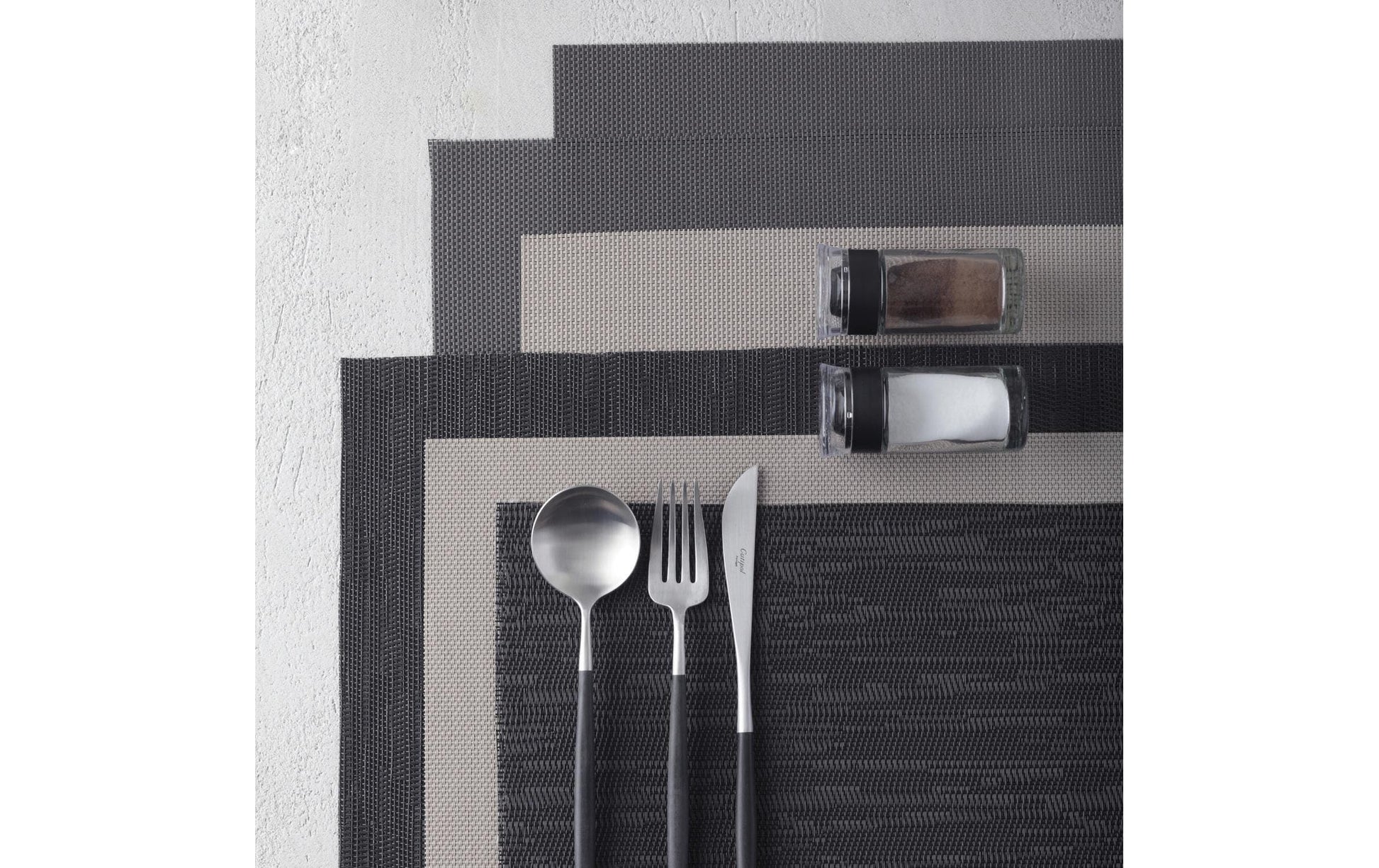 LEONARDO Tischset – Kunststoff, Grau, 48 × 35 cm