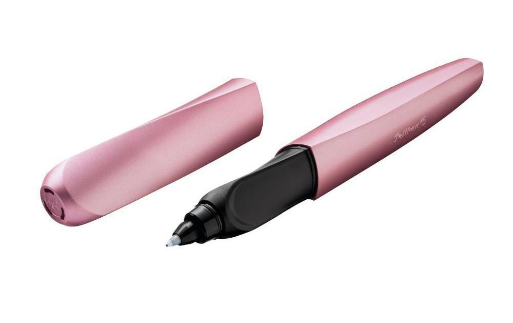 Pelikan Twist R457 – Tintenroller, 0,3 mm, sortiert, Drehmechanik, schwarz/rosa