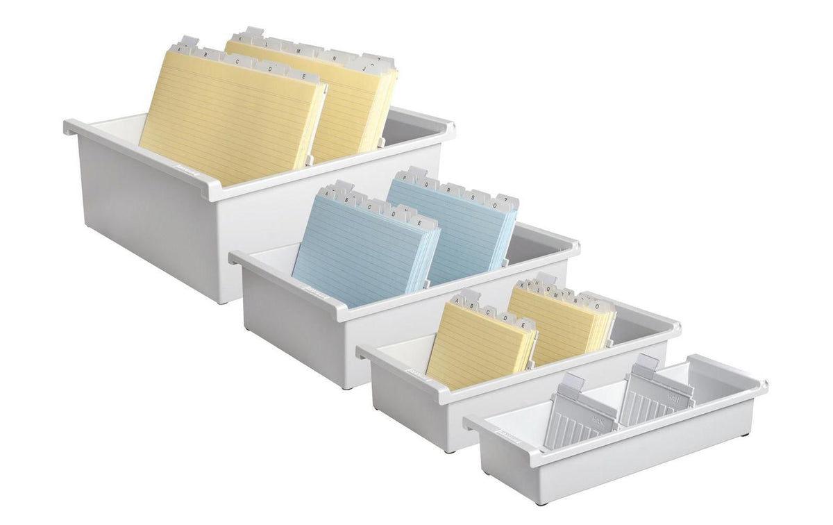 HAN Karteikasten – für A7 quer – Polystyrol (PS), Grau