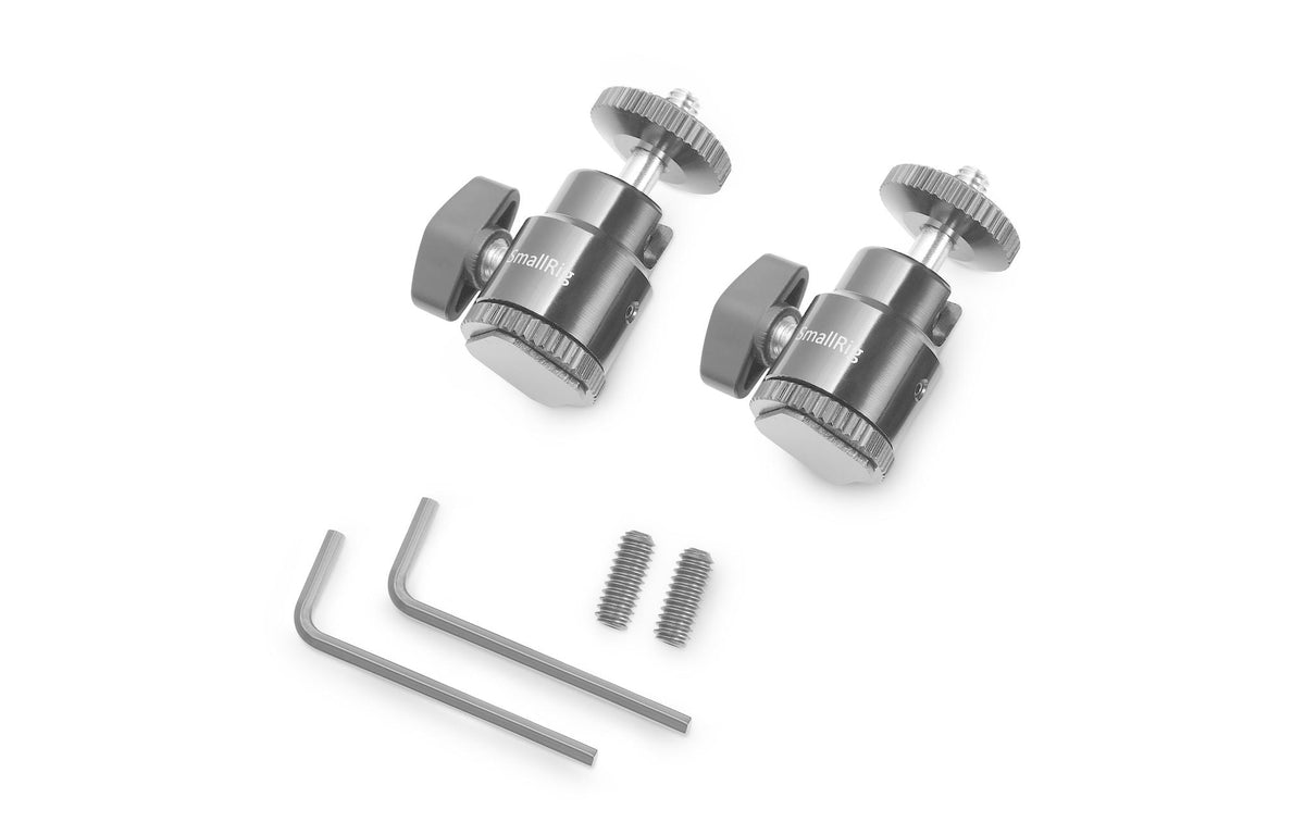 SmallRig 2059 Zubehörschuh-Befestigung – 1/4"-Gewinde – für Canon, Nikon, Olympus und andere – 2er-Pack