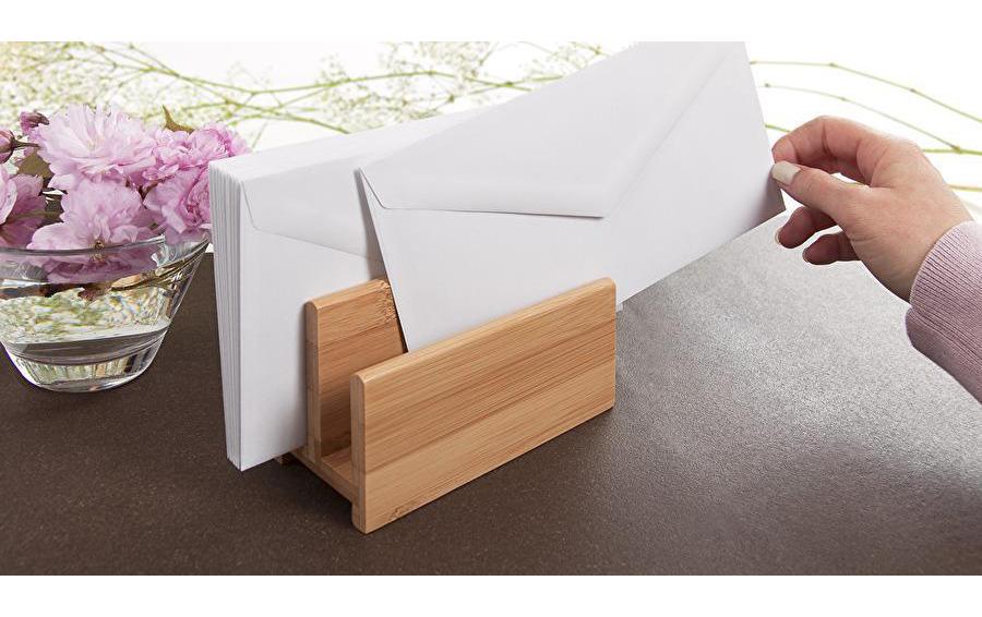 WEDO Stehsammler – 2 Fächer, natur, Bambus
