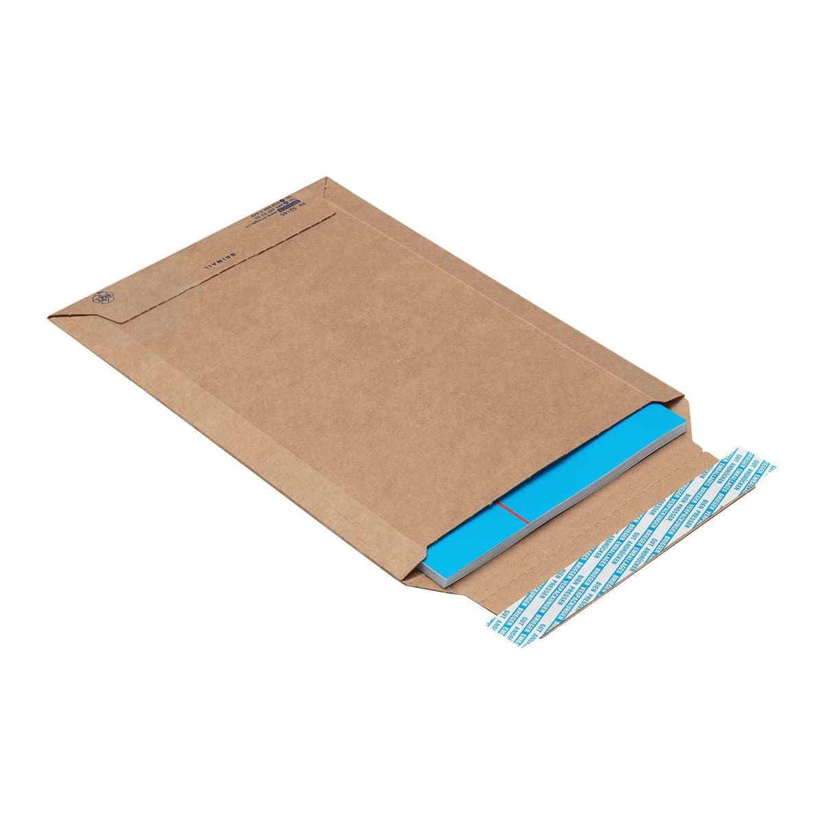 Brieger Brimail Karton-Versandtasche – 294 × 372 × 20 mm, mit Aufreissperforation, Karton, braun – 1 Stk.