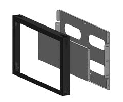 Hagor Inbox Digital Signage – Schutzgehäuse, Traglast 40 kg, für Bildschirme 55–57", Schwarz