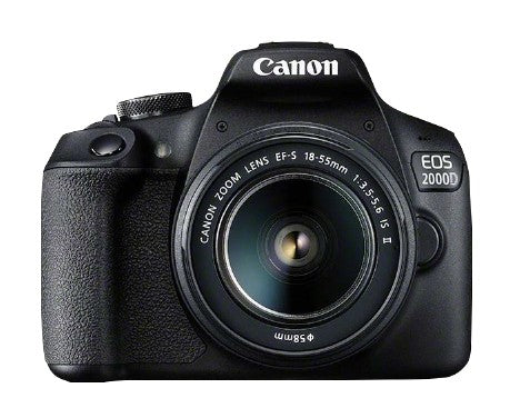Canon EOS 2000D – DSLR Kit 18–55mm, 24,1 MP APS-C, 1080p, schwarz