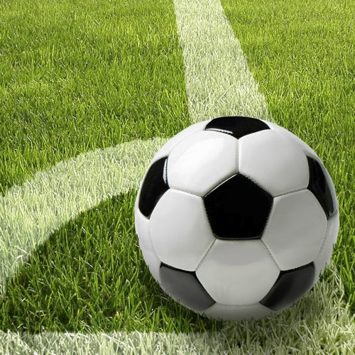 Papstar Servietten Football – mehrfarbig – 33 × 33 cm, 3-lagig, 1/4-Falz – 20 Stück
