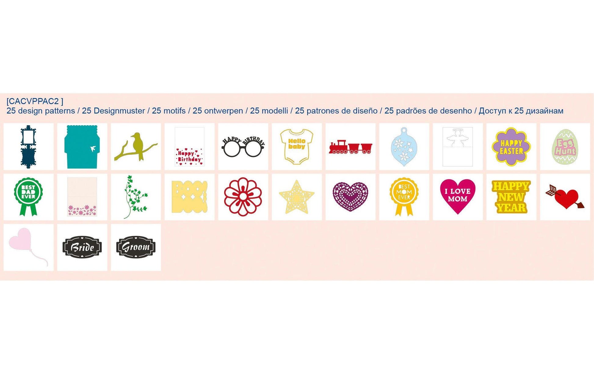 Brother Designsammlung, 25 Designs, für ScanNCut