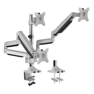 LogiLink BP0052 – Monitorarm Tischhalterung – 3 Monitore – 13–32" – VESA 75×75/100×100 mm – bis 7 kg/Monitor –