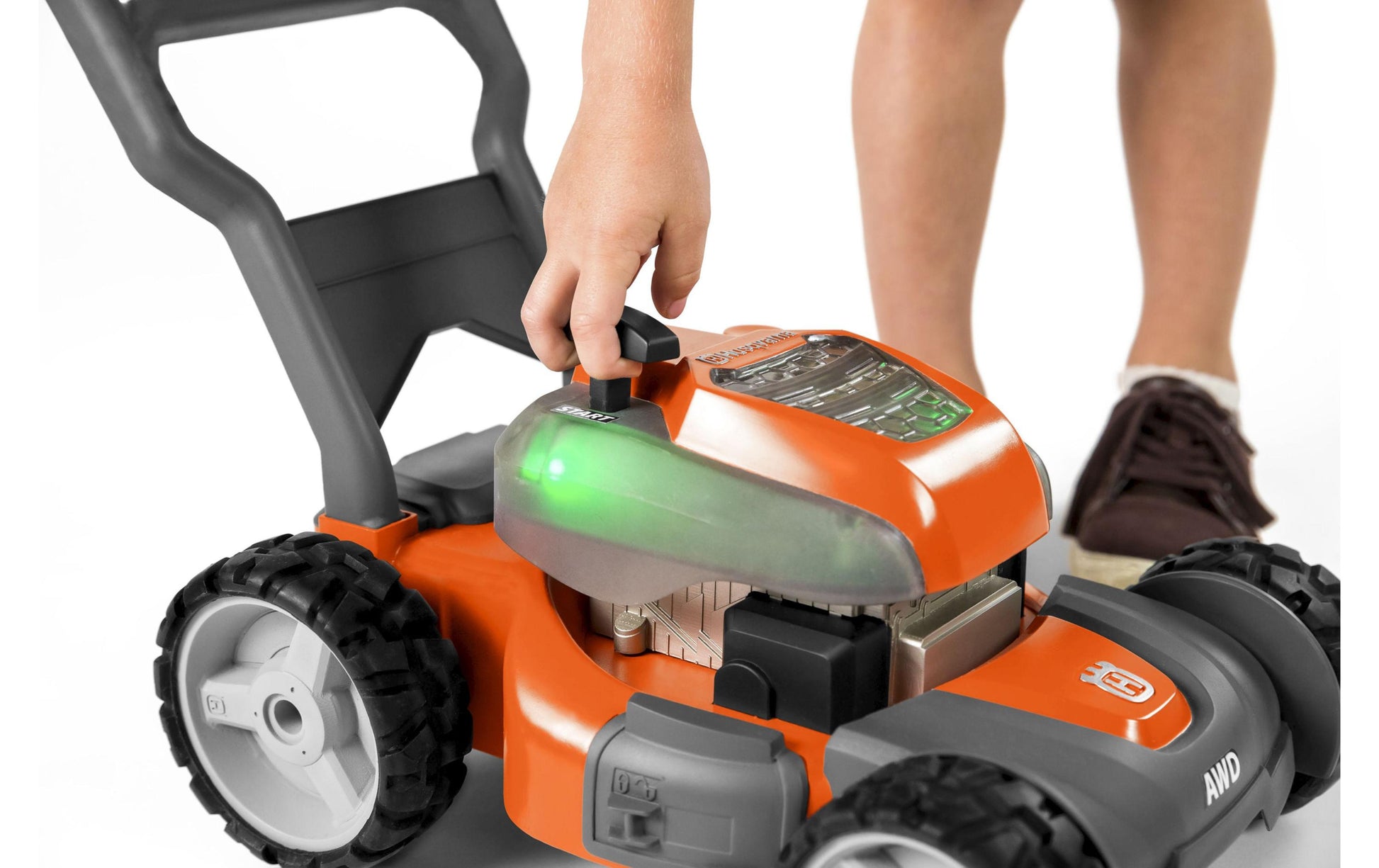 Husqvarna 546 27 26-01 Spielzeug-Rasenmäher – 28 × 22 × 35 cm – ab 3 Jahren – schwarz/grau/orange