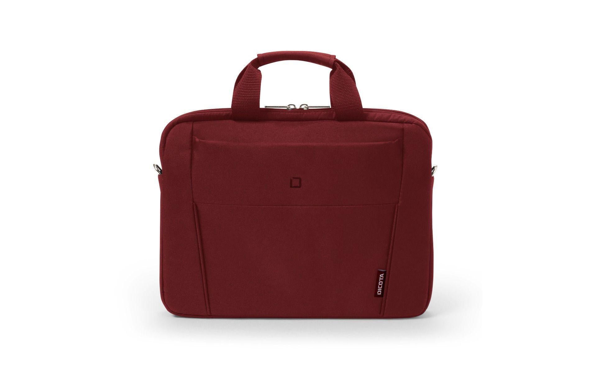 DICOTA Notebook-Tasche bis 12,5" – wasserabweisend, Vorderfach – Rot