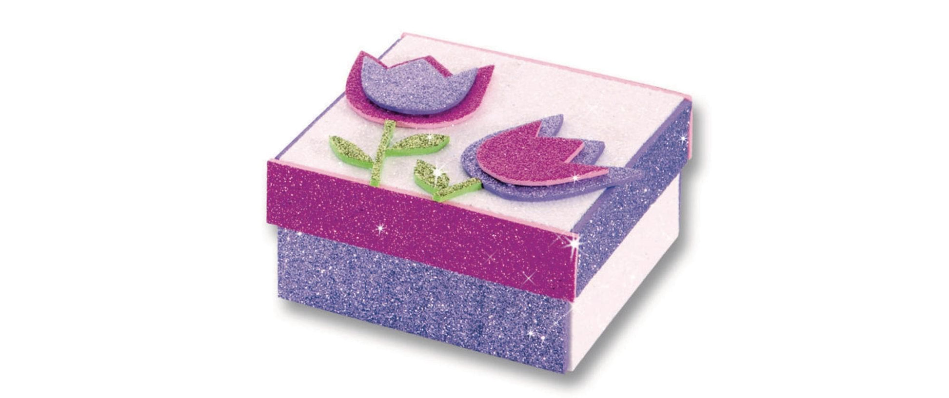Folia Schaumstoffplatte, Glitzer, selbstklebend, Dunkelgrün, 20 × 29 cm, 2 mm, 5 Stk.