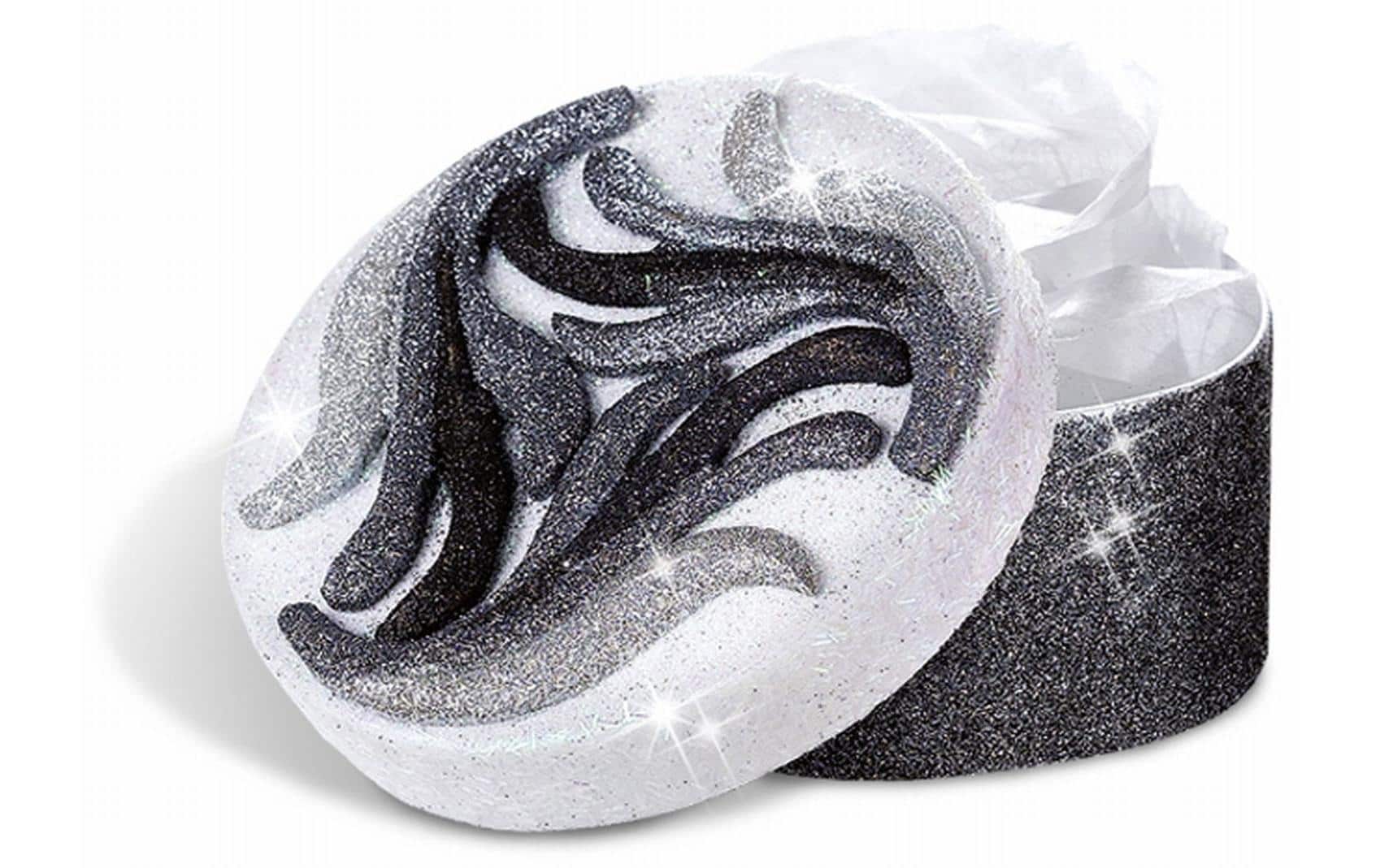 Folia Glitzer-Set, irisierend, Set mit 5 Tuben à 14 g, gold, silber, weiss