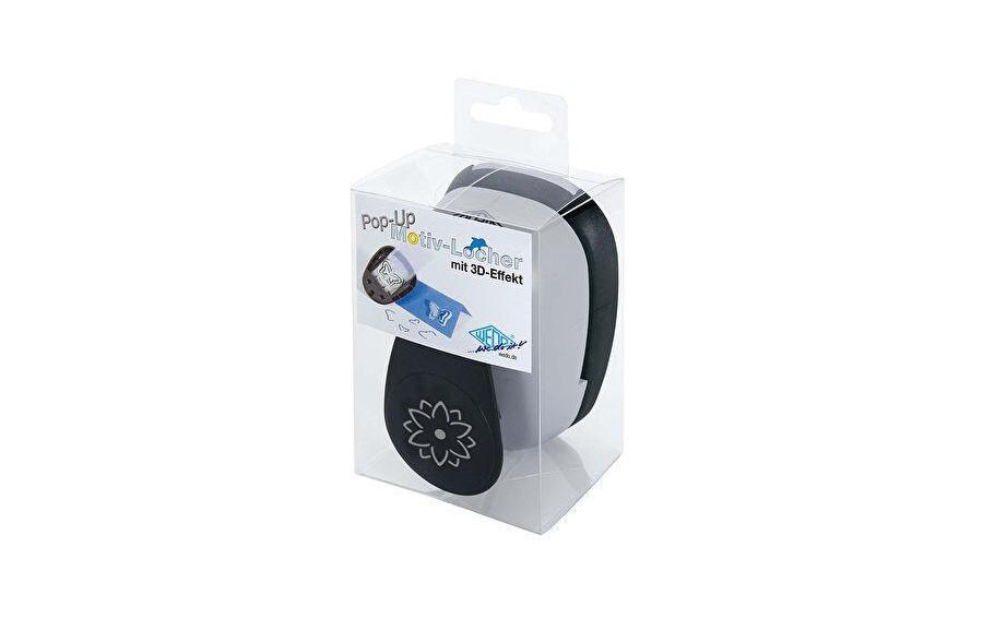 Wedo Motivstanzer Blume, Ø 35 mm, schwarz/grau