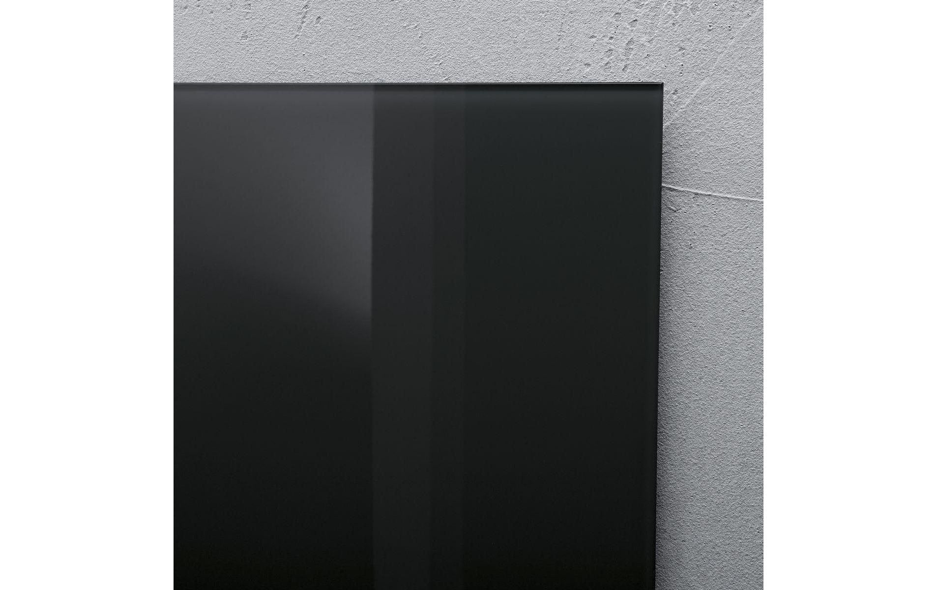 Sigel Whiteboard – 60 × 40 cm, Glas, magnetisch, Wandmontage, inkl. Magnete, Montagesatz