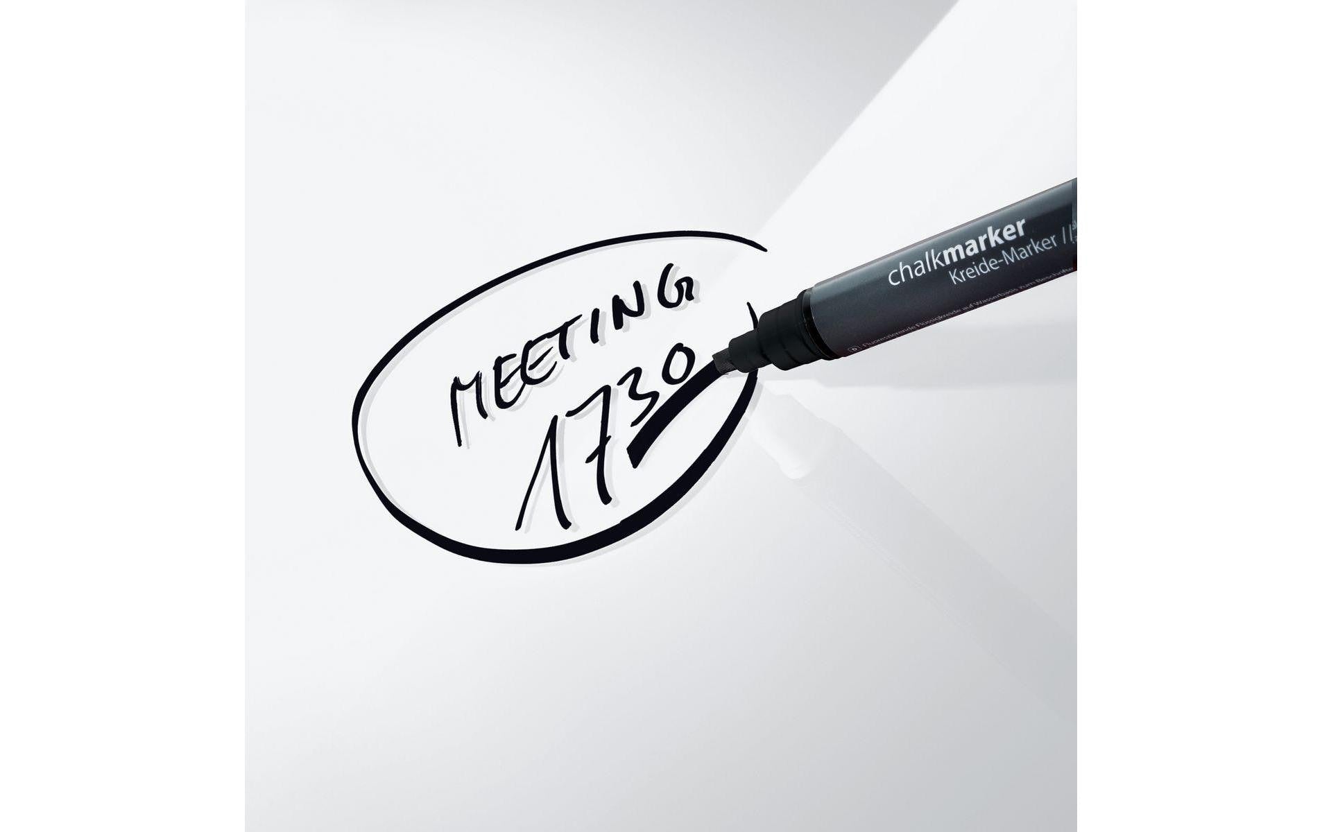 Sigel Whiteboard – 91 × 46 cm, Glas, magnetisch, Wandmontage, inkl. SuperDym-Magnetwürfel, Montagesatz