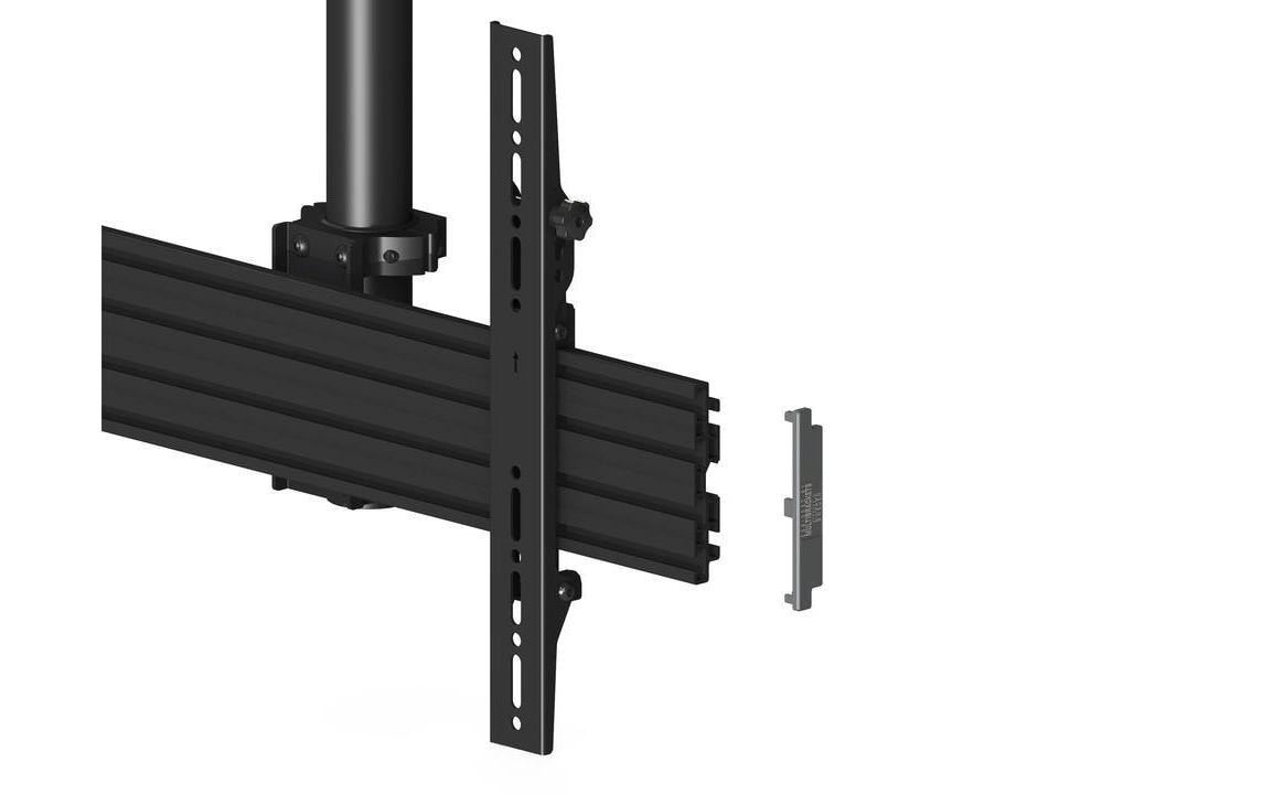 Multibrackets Pro MBC1UX2 – Deckenhalterung, für 2 Displays, neigbar, bis 65", VESA 600×400, bis 100 kg