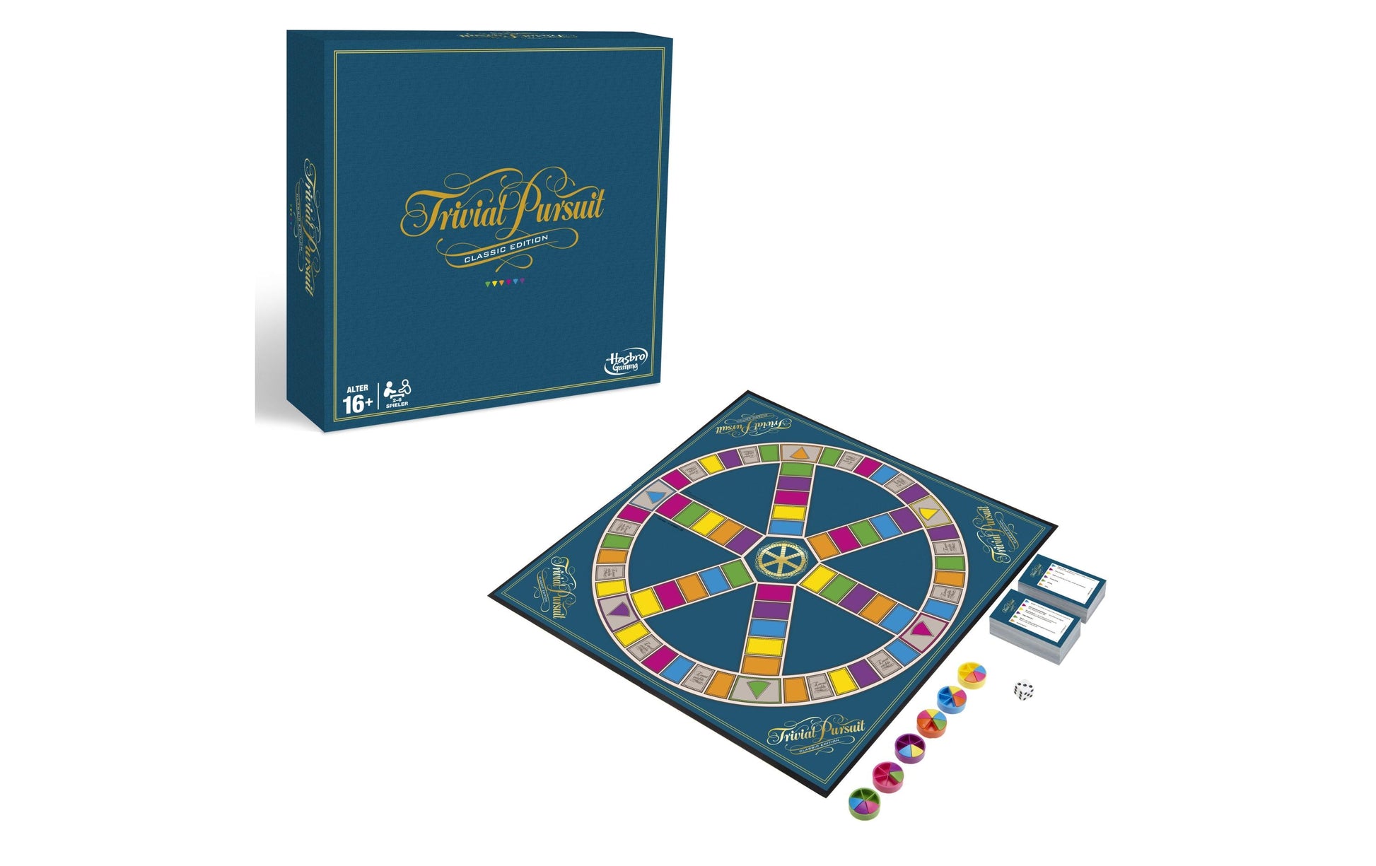 Hasbro Trivial Pursuit Classic D – Brettspiel, 2–6 Spieler, ab 16 J., 60 min, DE
