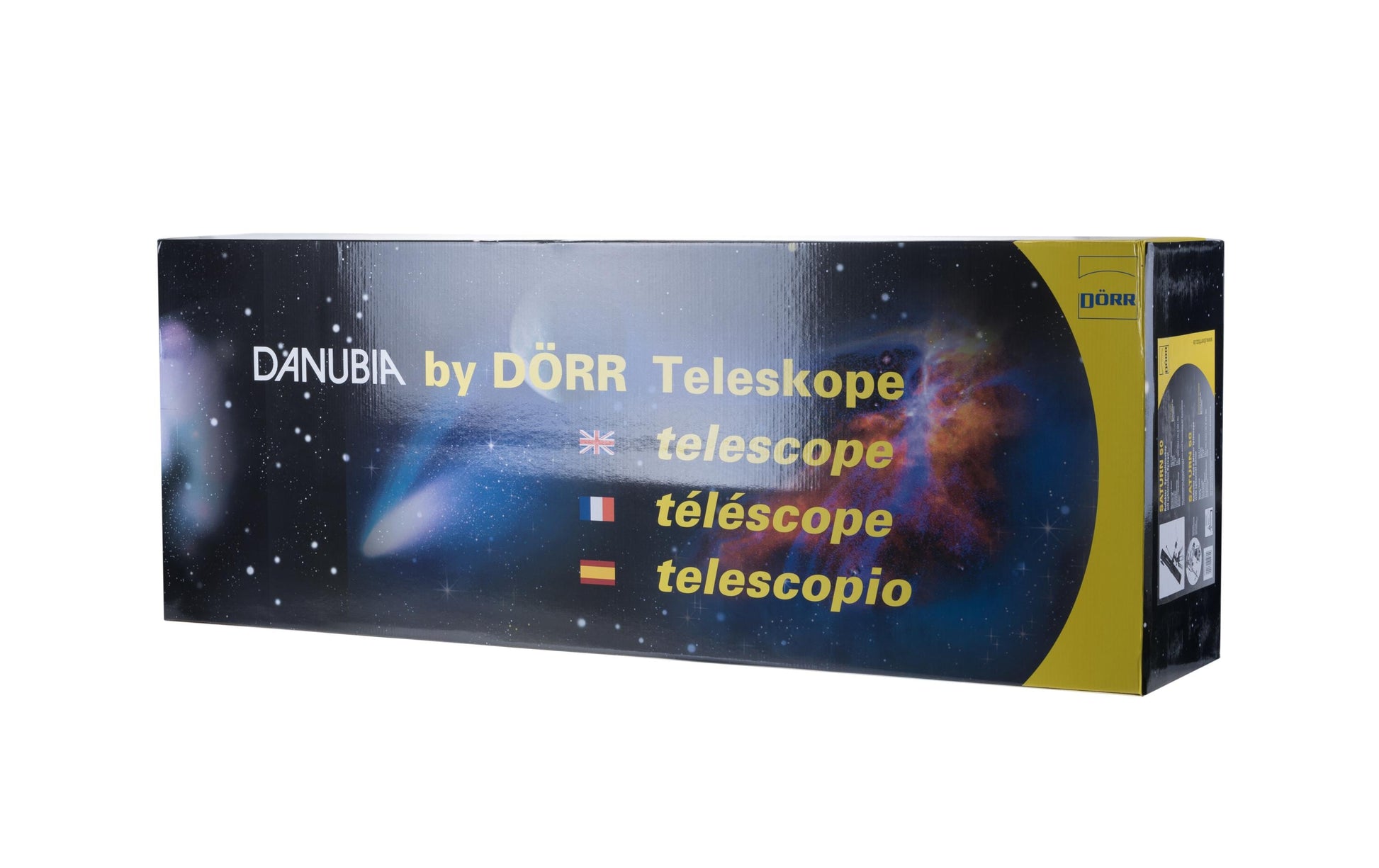 Dörr Danubia Saturn 50 – Spiegelteleskop, 114 mm, Brennweite 900 mm, Montierung EQ-2, Blau