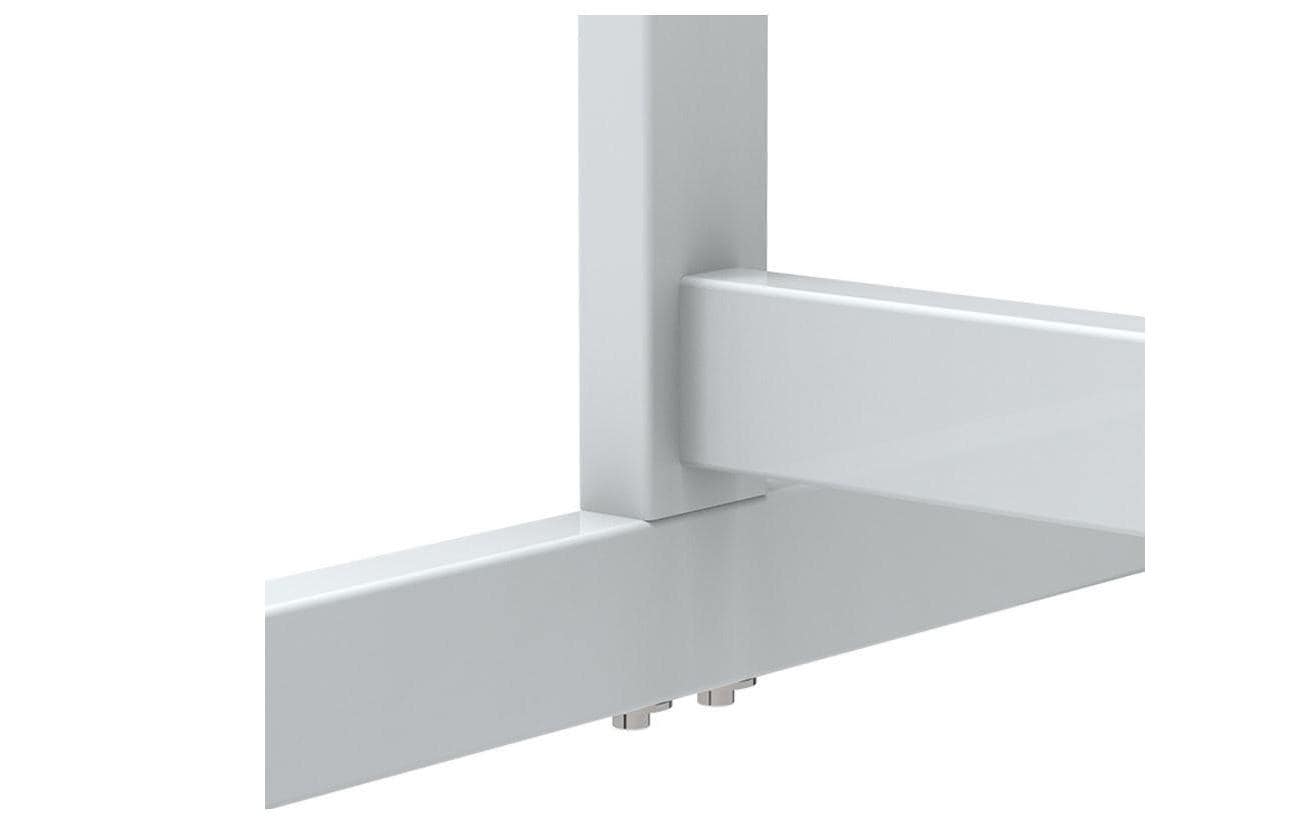 MAUL Whiteboard – 150 × 100 cm, lackierter Stahl, magnetisch, Alu-Rahmen, mit Ständer, drehbar