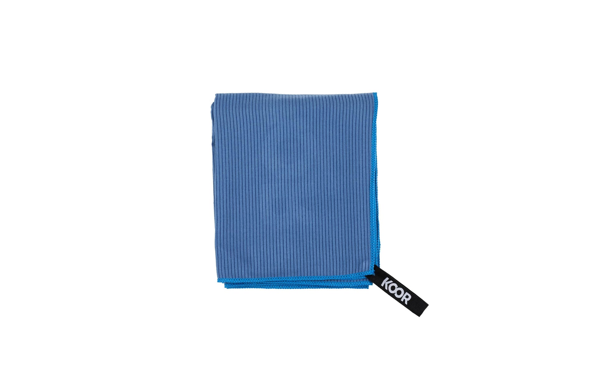 KOOR Duschtuch Silva Onda – 80 × 130 cm, Blau, Polyester/Polyamid