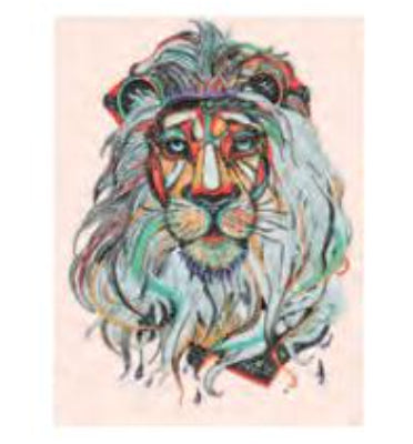 Graine Creative – Diamond-Painting-Set – Löwe – 30 × 40 cm – ab 8 Jahren