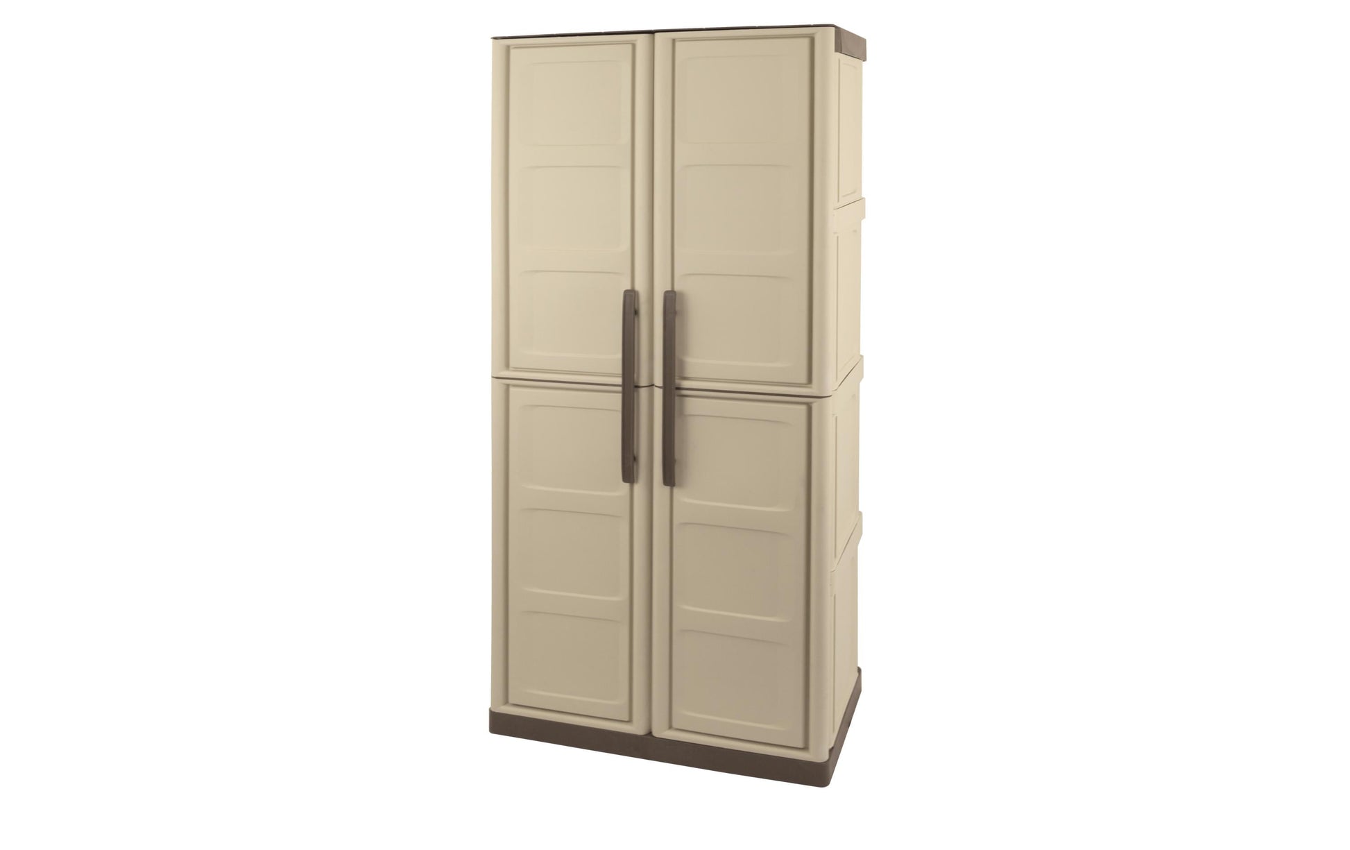 Art plast ArtPlast S71/PST – Gartenschrank, 3 Tablare, 450 l, 700 × 390 × 1650 mm, beige, Kunststoff