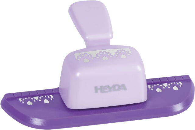 HEYDA Motivstanzer Herz – Ø 15 mm, violett