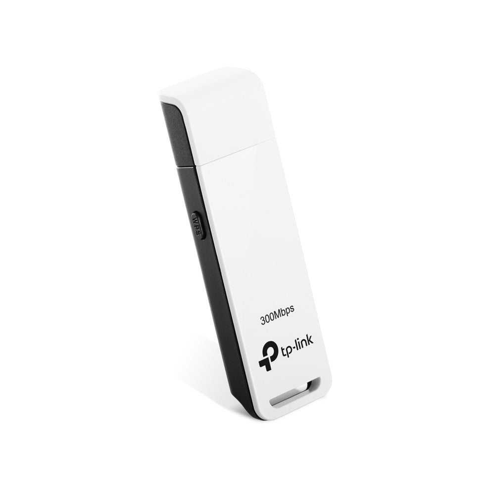 TP-Link WLAN-USB-Adapter – USB – Wi‑Fi 4 (802.11n), 300 Mbit/s – Schwarz/Weiss – für PC/Laptop