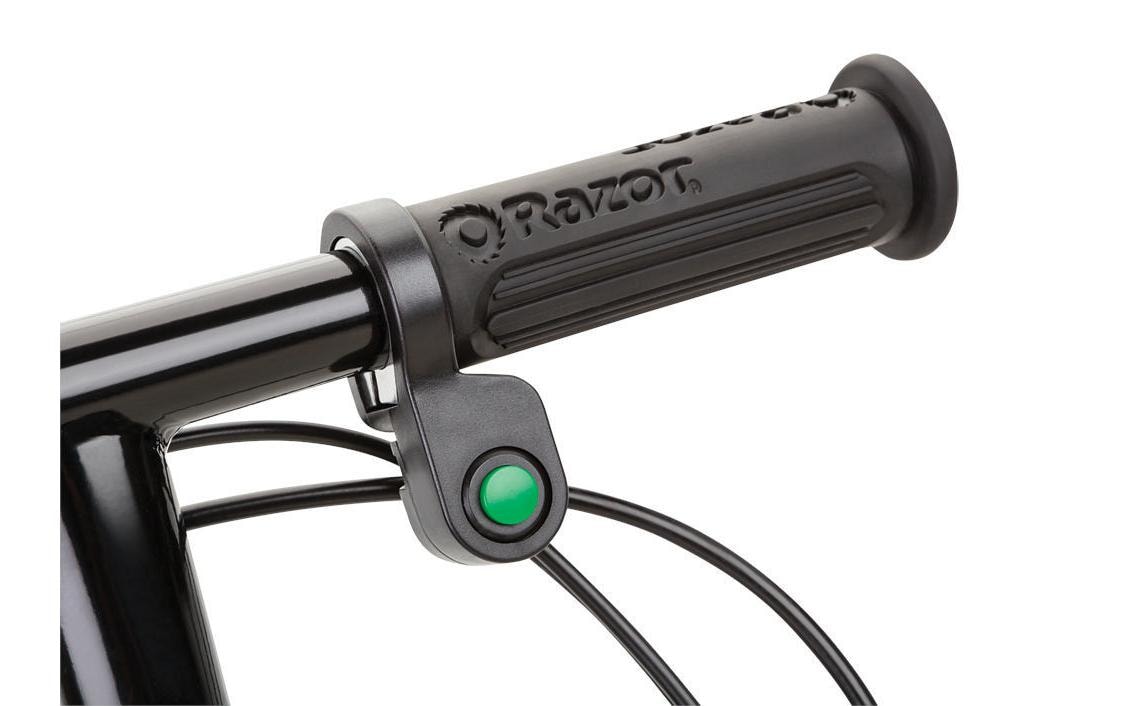 Razor Power Core E90 Elektroroller – 16 km/h, 24 km Reichweite, 12 V Akku – ab 8 Jahren – schwarz