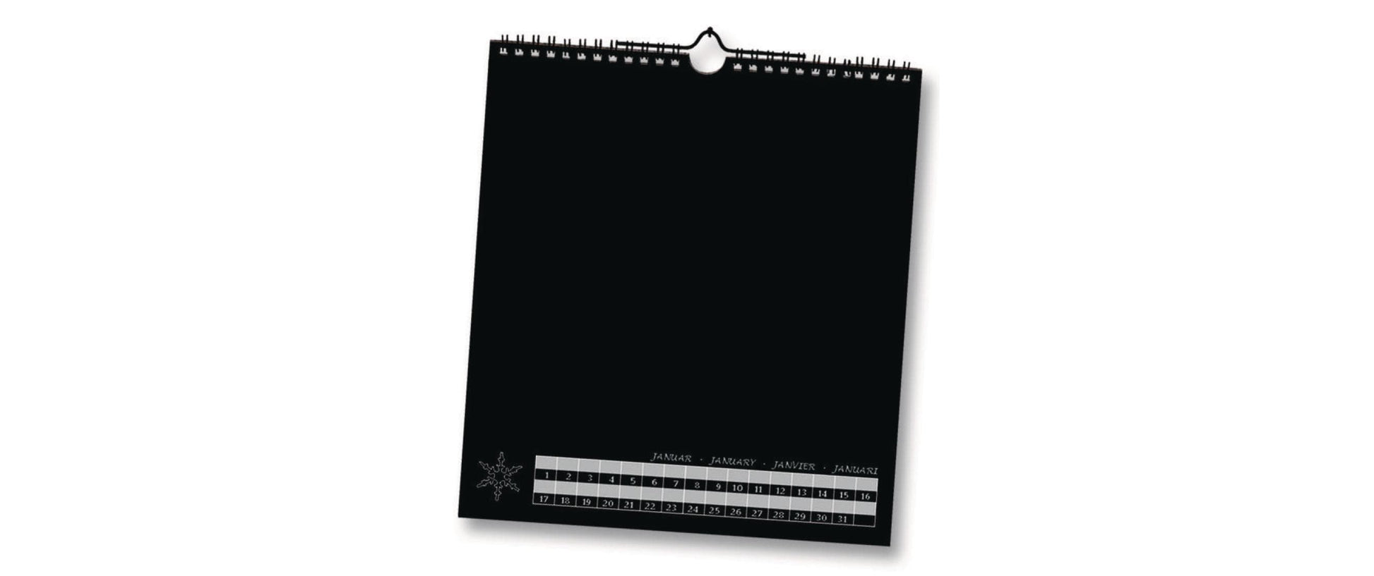 Folia Bastel-Dauerkalender immerwährend – 23 × 24 cm – mit Tagesfeldern, mit Aufhänger