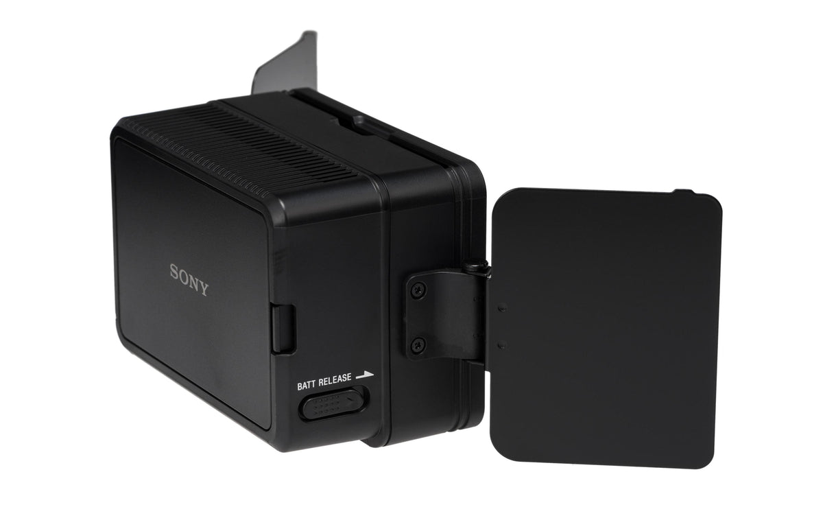 Sony HVL-LE1 LED-Videoleuchte – 2700–5700 K – LR6/AA-Betrieb – für Handycam, SLT/DSLR Kameras